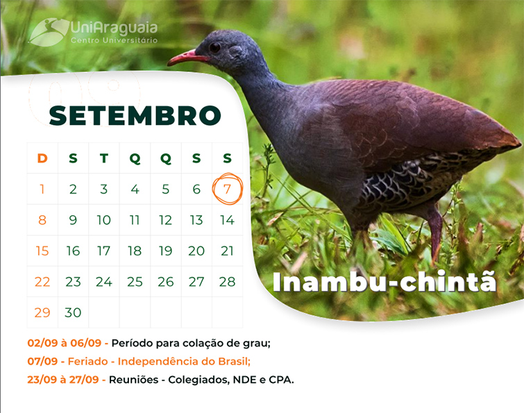 UniAraguaia - Calendário Acadêmico